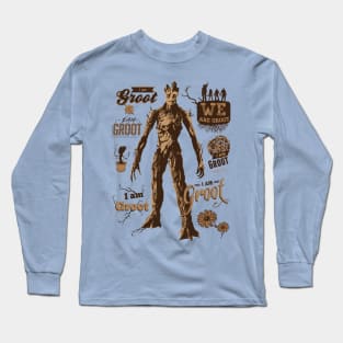 Groot Quotes Long Sleeve T-Shirt